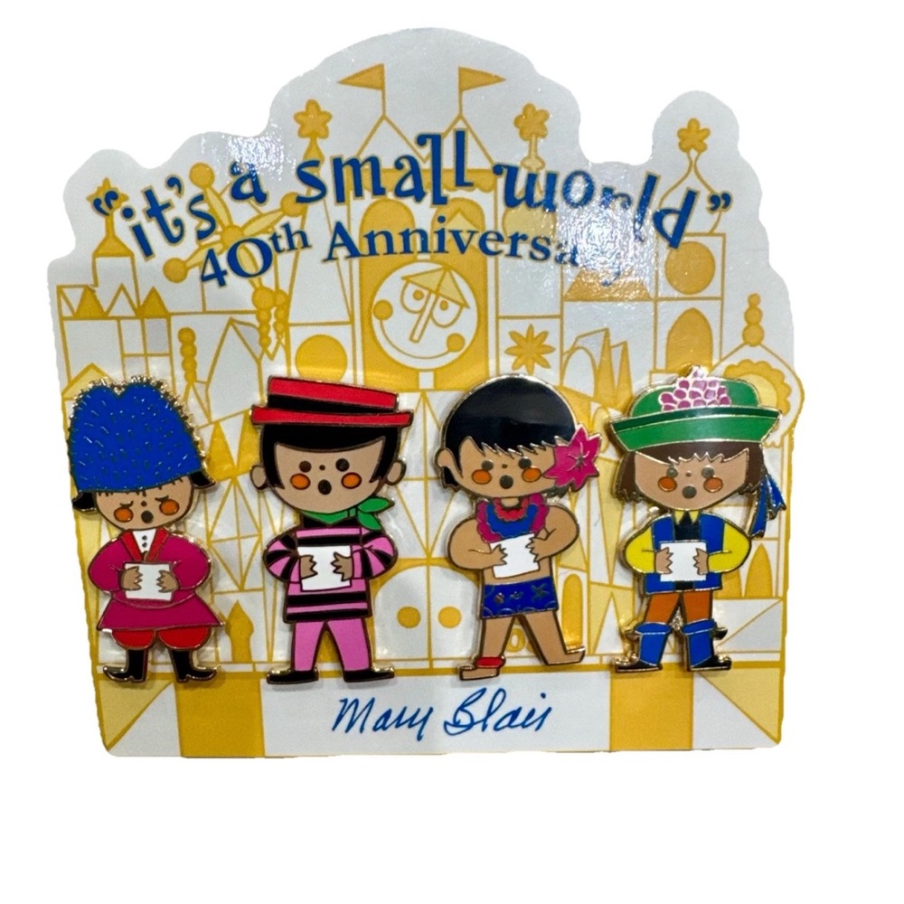 Disney 1/300 Mary Blair It's a Small World 40th Anniversary Pin set rare Limited